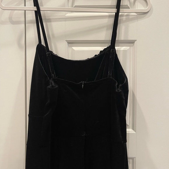 Woman’s Black Velveteen Jumpsuit - Picture 6 of 7